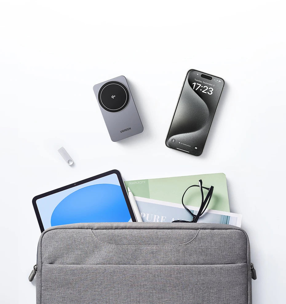 UGREEN 3-in-1 MFi 15W MAX Magnetic Wireless Charger Qi2 Charging Stand For iPhone 16 17 Pro Max For MagSafe Fast Charger