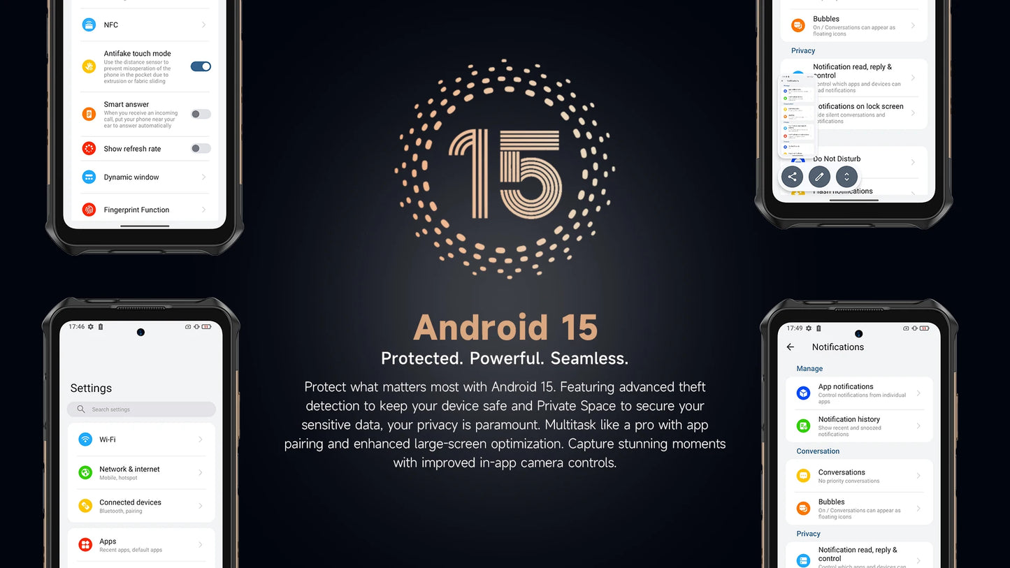 【World Premiere】Ulefone Armor X16 Pro 5G Rugged Phone 10360mAh Battery 256GB ROM NFC Android Smartphone with Google Gemini
