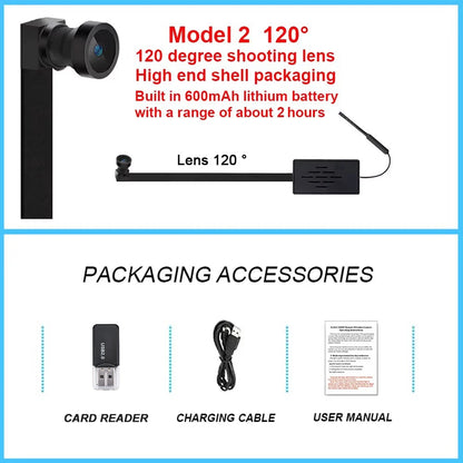 HD 1080P DIY Portable WiFi IP Mini Camera P2P Infrared Night Vision Remote View Micro Webcam Camcorder Wearable Video Recorder - Universal Market