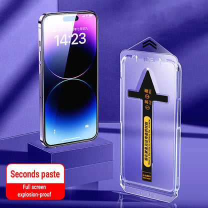 1-2PCs Privacy Screen Protector For iPhone 16 15 14 13 12 11 Pro Max XR XS X 8K Oleophobic Coating Dust free Installation Glass