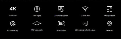 SJCAM SJ4000 Air Action Camera with 4K Video 30M Waterproof 2.4G WiFi Sports Camera Action Cam Sports Camera bicycle motorcycles