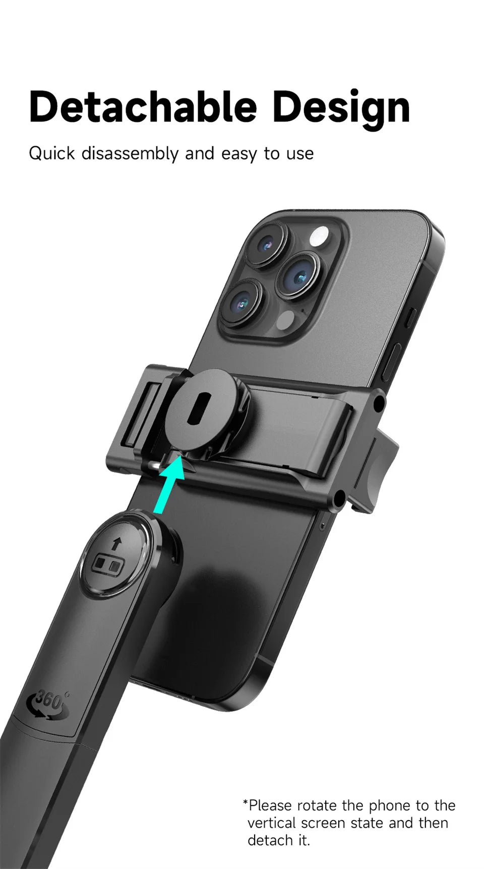 FGCLSY 360 ° rotation Selfie Stick Gimbal Stabilizer With Bluetooth Remote Intelligent AI Follow-Up Anti Shake For Smartphone