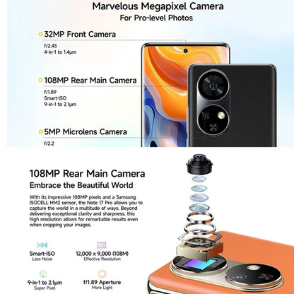 【World Premiere】Ulefone Note 17 Pro Smartphone 6.78" 120HZ AMOLED Curved Display 24GB+256GB  108MP Camera 5050mAh Global Version