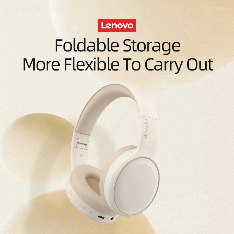 Original Lenovo th30 wireless earphone Bluetooth earphone 5,0 foldable headset sports earphone gaming earphone - Universal Market