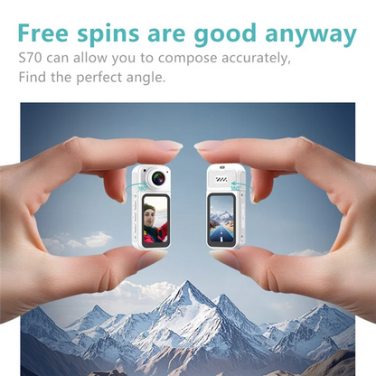 T23C New S70 2.7K WIFI APP Thumb Camera Ultra-Long Battery Life Thumb Sports Camera HD Cycling Camera 1080P Pet Camera