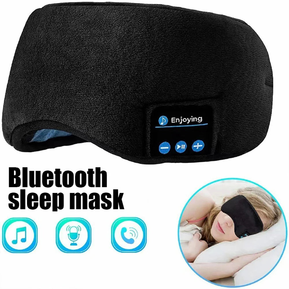 Fone Bluetooth Earphones Sports Sleeping Headband Elastic Wireless Headphones Music Eye Mask Wireless Bluetooth Headset Headband - Universal Market