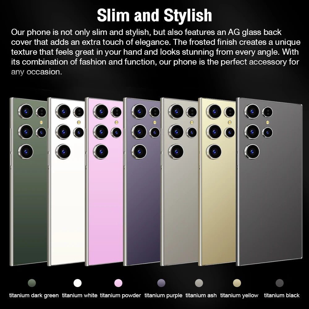 Global Edition  2026 HOT S26 Ultra NEW 7.3HD Original Smart Dual Card 7800mAh Battery Facial Recognition Function