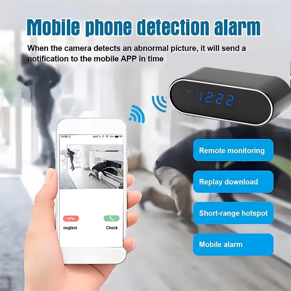 Improved HD 4K WiFi mini camera, upgraded infrared night vision, motion detection, remote viewing, HD wireless camera - Universal Market