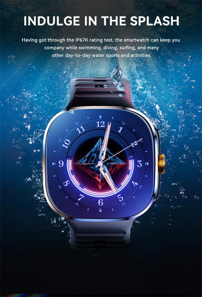 8GB+128GB RAM 5G/4G Android 9.0 Smart Watch 2.4 inch AMOLED 2100mah Battery 900W Camera GPS WIFI Google APPS Download Smartwatch