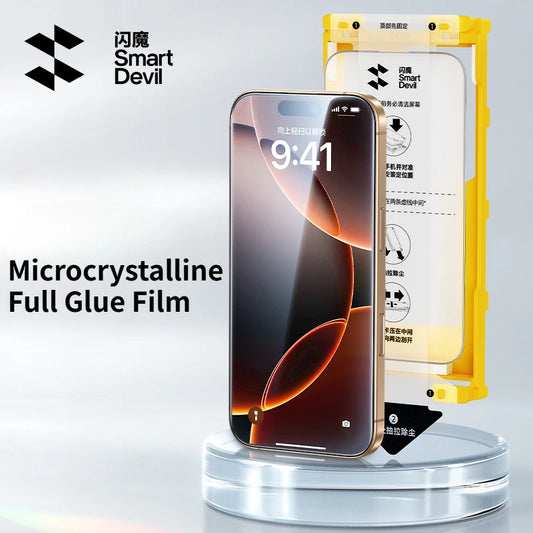 SmartDevil Screen Protector for iPhone 16 Pro Max 16 HD Clear Soft Film for iPhone 16 Pro with Quick Install Tool