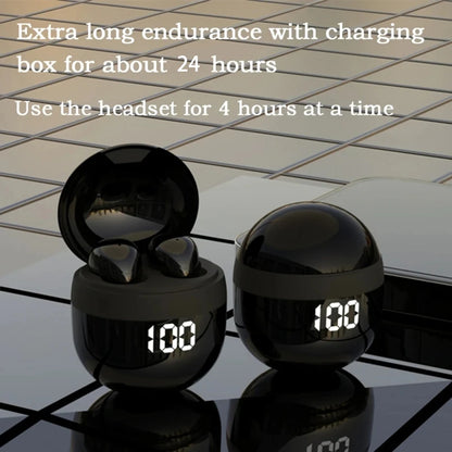 Mini SK18 Invisible Headphones Wireless Bluetooth 5.3 Headphones Bass Sleeping Headphones with Microphone Noise Cancellation HD - Universal Market