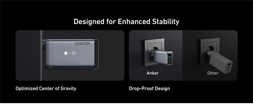 Anker Prime Charger, 100W USB C Charger, 3-Port GaN Foldable and Compact Anker Wall Charger, for MacBook, iPad, iPhone17