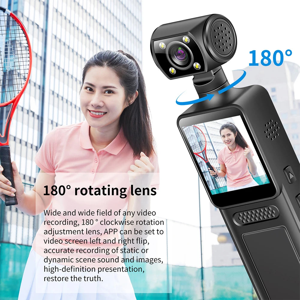 Ultra HD 4K WiFi Mini Camera Pocket Action Camera Wearable Camera 4K HD Camera Helmet Travel Bicycle Driver Recorder Camcorder - Universal Market