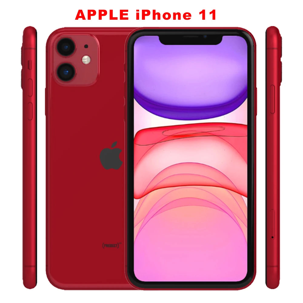 Original  Apple iPhone 11 4G Mobile Phone NFC 64GB/128GB 6.1'' IPS LCD Dual 12MP A13 Bionic Hexa-core IOS iphone 11