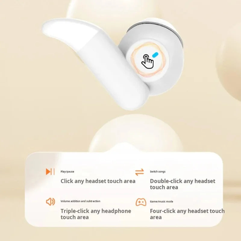 Original REDMI Wireless Bluetooth Headphone In-ear Earplugs Sleep Sliding Cover Headset Sports/Gaming Earphones With Mic - Universal Market