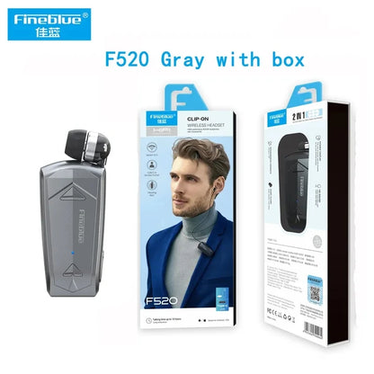 Fineblue F520 Mini Wireless Earphone Bluetooth 5.3 Retractable Headset in Lotus One Ear Calls Remind Vibration Sport Headphone - Universal Market