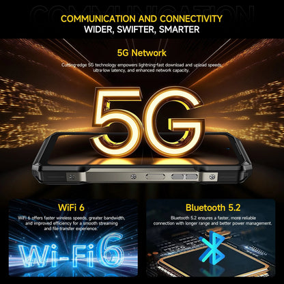 Ulefone Armor 27T Pro Rugged Phone 5G Thermal Imaging 6.78'' 10600mAh 33W 12GB+256GB 64MP Night Vision Camera Android 14 NFC
