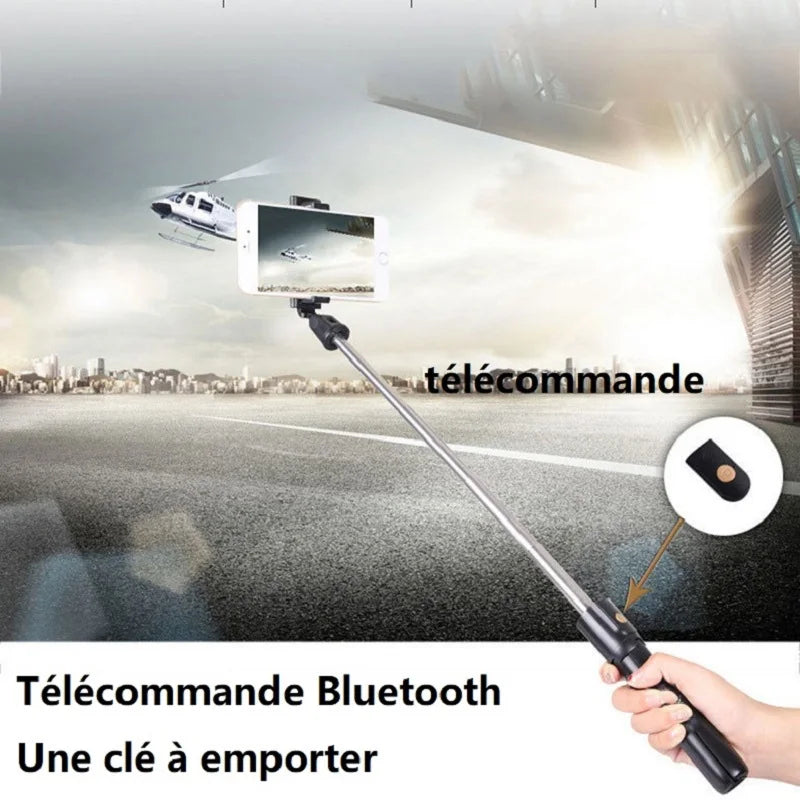 Portable 3 In 1 Mini Wireless Bluetooth Selfie Stick Foldable Tripods For Phone Cell Phone Extendable Tripods For iPhone Xiaomi - Universal Market