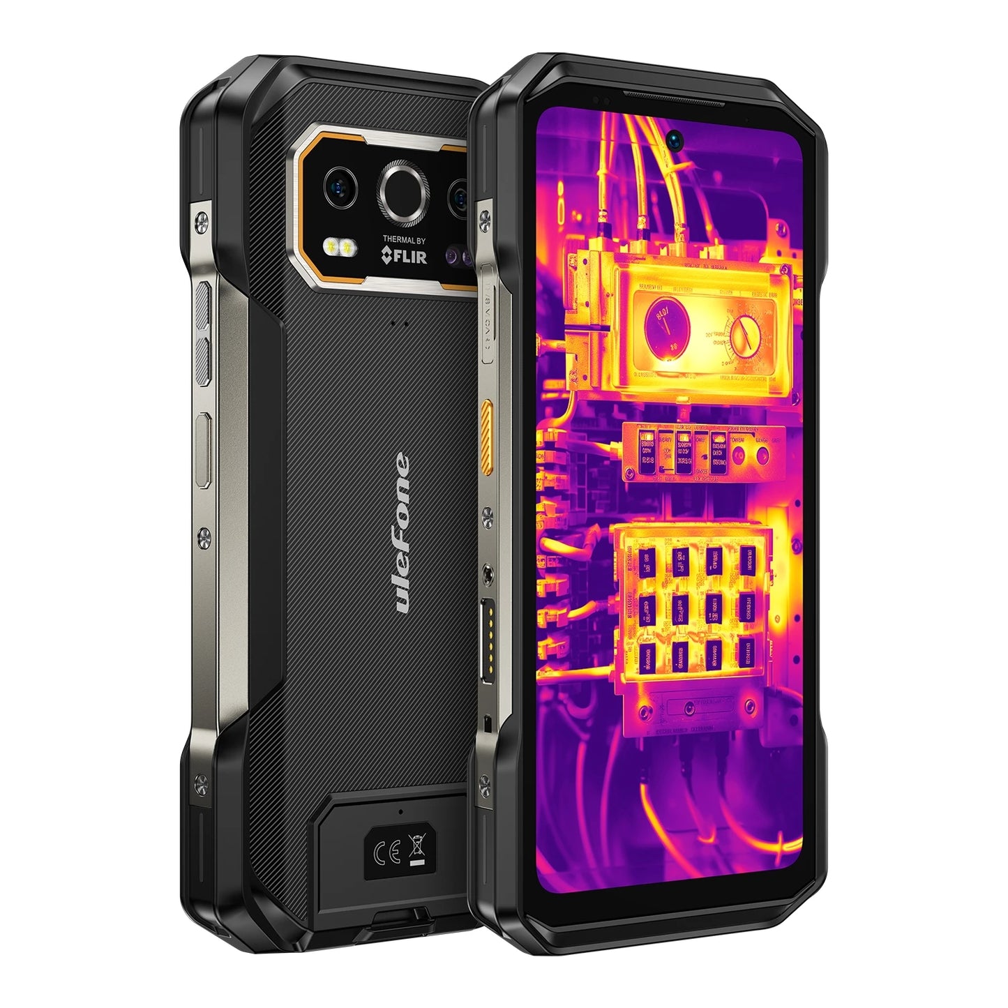 Ulefone Armor 27T Pro Rugged Phone 5G Thermal Imaging 6.78'' 10600mAh 33W 12GB+256GB 64MP Night Vision Camera Android 14 NFC