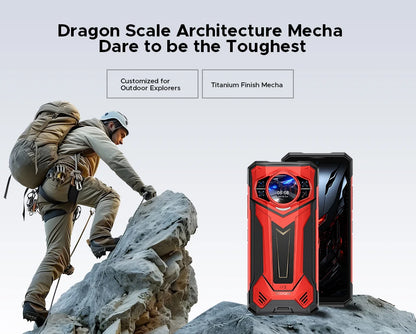 Global Version S200 Plus 5G Rugged Phone Dimensity 7300 12GB 512GB 6.72” FHD+ 120Hz IPS 100MP AI Camera 10100mAh Battery NFC