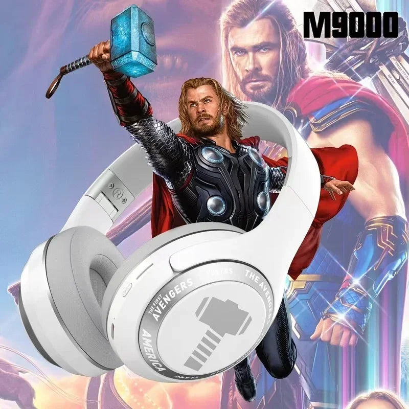 Disney Marvel Headphones Bluetooth Wireless Foldable Music Earphones Spider Man Noise Reduction Game Headset Anime Cartoon M7000 - Universal Market