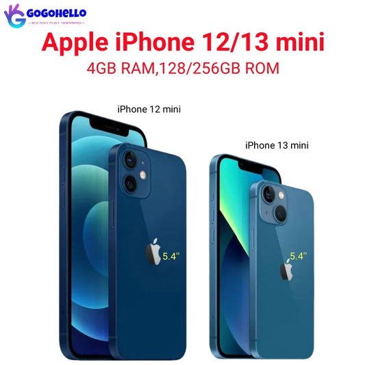 98% New Original Apple iPhone 12/13 mini 5.4" Genuine RAM 4GB ROM 128/256GB A15 Bionic IOS Face ID NFC 5G Unlocked  Cellphone - Universal Market