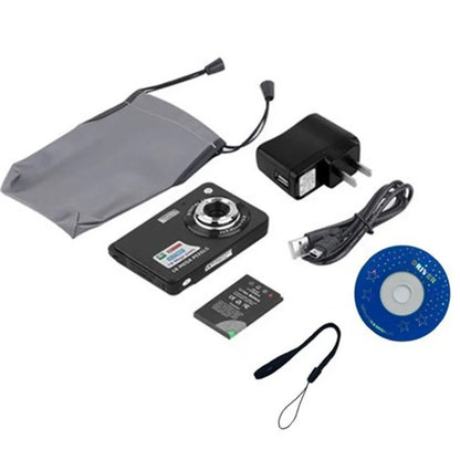 Portable Digital Camera 1080P Video Camcorder 48MP Photo 8X Zoom Anti-shake 2.7 Inch Large TFT Screen USB Charge with Carry Bag - Universal Market