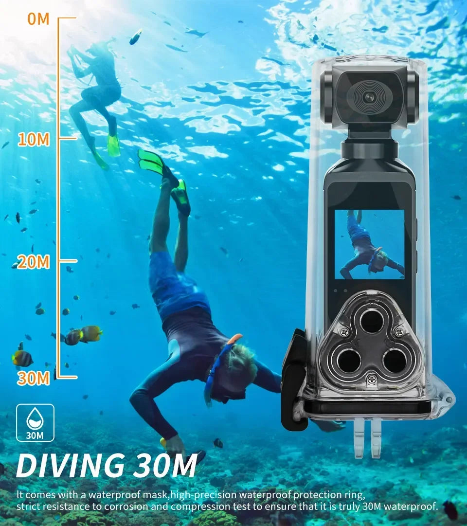 Real-5K 4K UHD WiFi 1080P Camera 270 Rotatable Mini Camcorders Outdoor Sports With Waterproof Case Video Recorder Camcorder Cam - Universal Market