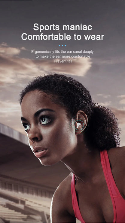 Original A6S TWS Headset Wireless Earphones Bluetooth Headphones Sport Stereo Fone Bluetooth Earbuds for Xiaomi Huawei iPhone - Universal Market