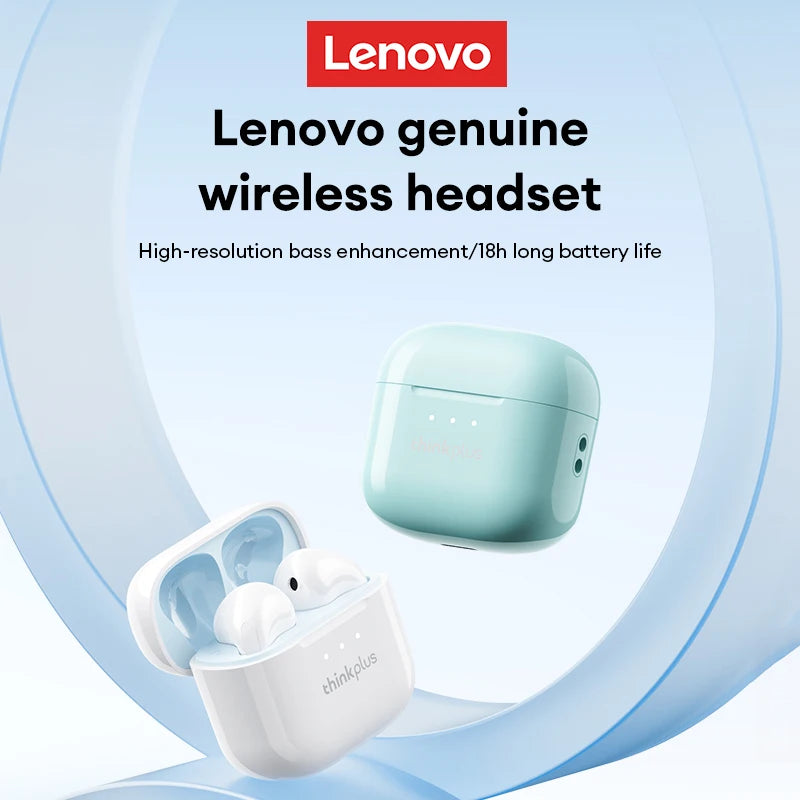 Choice Lenovo LP23 Bluetooth 5.4 Earphones HiFi Music Headset Wireless TWS Headphones Noise Reduction Sport Gaming Headphones - Universal Market