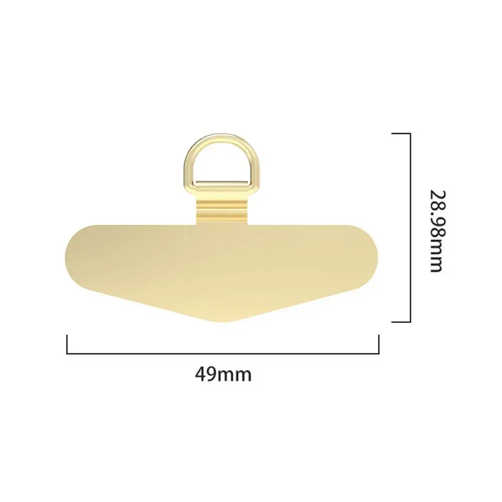 Universal Ultra Thin Steel Phone Lanyard With Metal Gasket Patch Card Clip Strap Hang Cord Tab For Mobile Phon - Universal Market