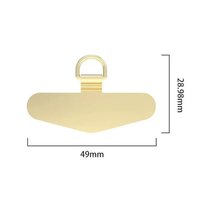Universal Ultra Thin Steel Phone Lanyard With Metal Gasket Patch Card Clip Strap Hang Cord Tab For Mobile Phon - Universal Market