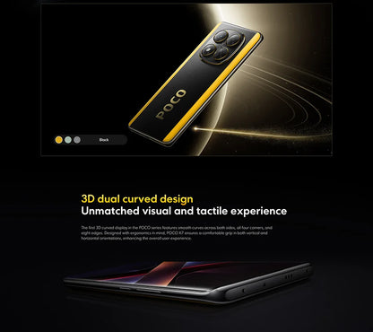 POCO X7 Global Version Cellphone 256GB 512GB Dimensity 7300-Ultra 6.67" 1.5K AMOLED Curved Display 45W Turbo Charging NFC IP68