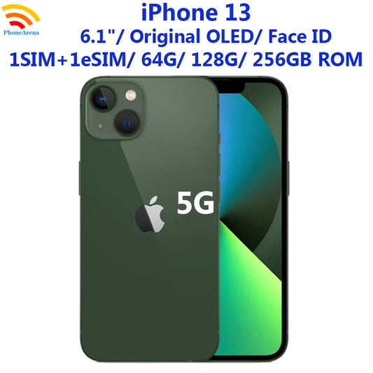 99% New Origina iPhone 13 128GB 256GB 512GB ROM Unlocked 5G  iPhone13 6.1' Super Retina XDR OLED 12MP Face ID NFC Mobile Phone - Universal Market