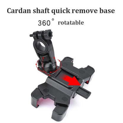 bicycle mobile phone holder electric bike motorcycle solid shockproof integrated navigation support outdoor cycling mobile phon - Universal Market