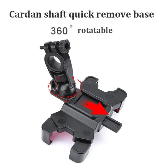 bicycle mobile phone holder electric bike motorcycle solid shockproof integrated navigation support outdoor cycling mobile phon - Universal Market