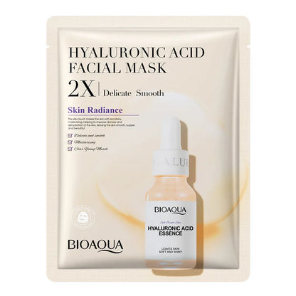 20pcs BIOAQUA Centella Collagen Face Mask Moisturizing Refreshing Sheet Masks Hyaluronic Acid Facial Mask Skin Care Products