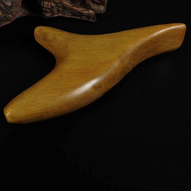Triangle Wooden Massager Body Neck Relax Blood Circulation  Trigeminal Fragrant Wood Reflexology Tool SPA Therapy