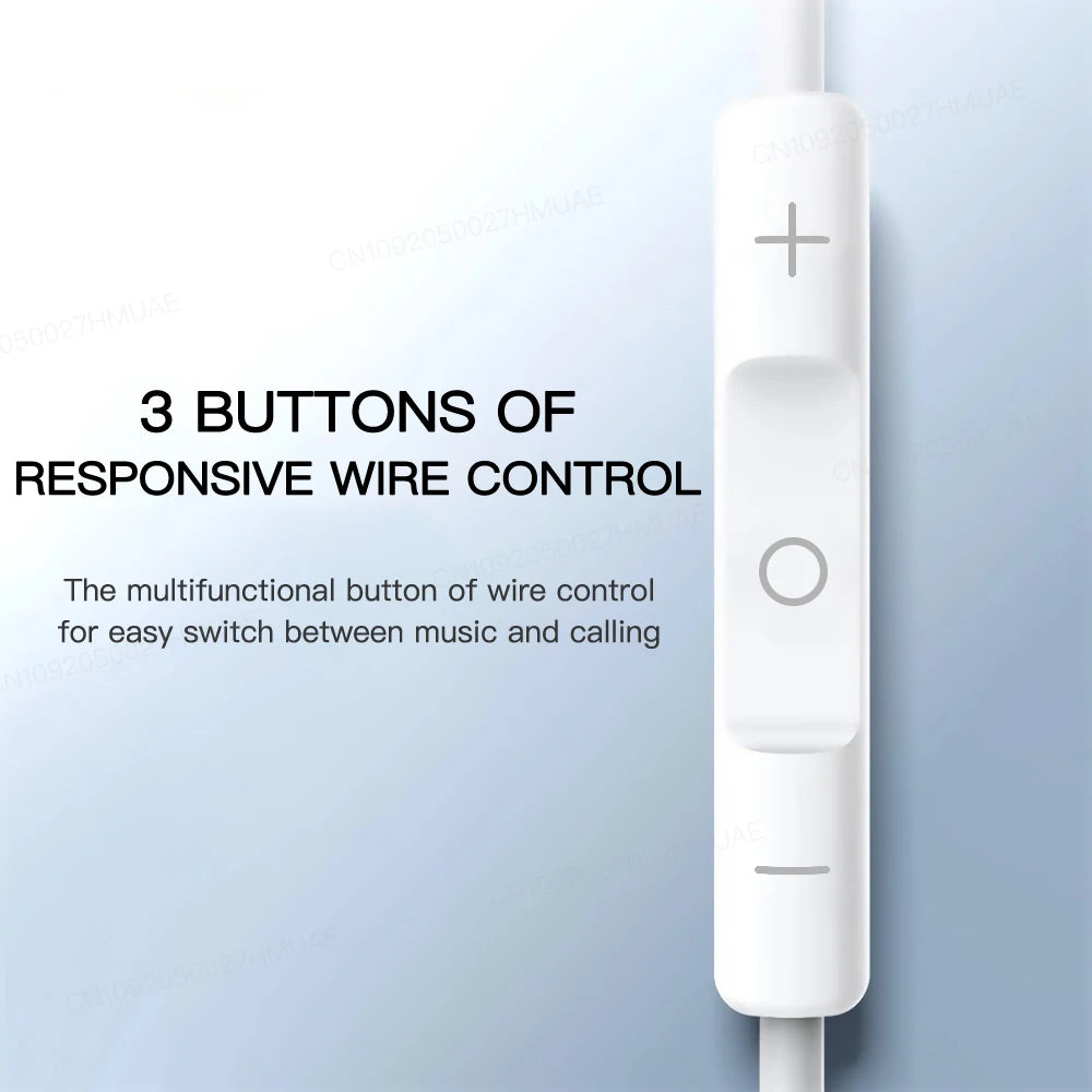 Original Headphones For Apple iPhone 16 15 14 13 12 11 Pro Max Plus For Lightning USB C 3.5MM In-ear Wired Earphones Accessories - Universal Market