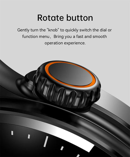 2025 New Outdoor Sport Smart Watch GPS Track Health Monitoring AI Voice Waterproof Fitness Bluetooth Call Smartwatch For HUAWEI