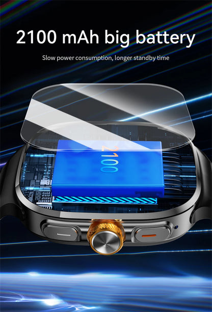 8GB+128GB RAM 5G/4G Android 9.0 Smart Watch 2.4 inch AMOLED 2100mah Battery 900W Camera GPS WIFI Google APPS Download Smartwatch