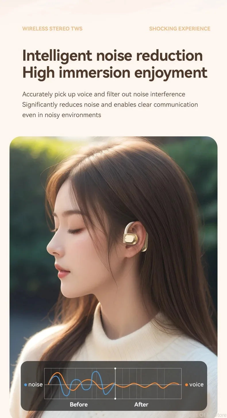 XIAOMI M62 Open Hanging Wireless Earphones with Air Bone Conduction Waterproof and Painless Wearing, Running Earphones with Mic - Universal Market