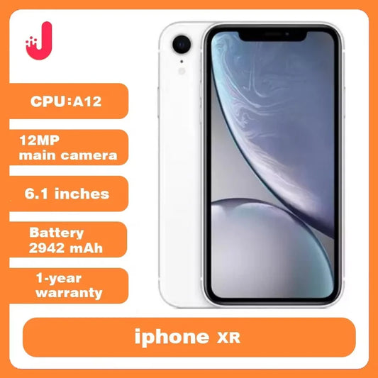 Original Unlocked Apple iPhone XR  6.1" Display 3GB RAM 64GB/128GB/256GB ROM 12MP A12 Bionic IOS CellPhone