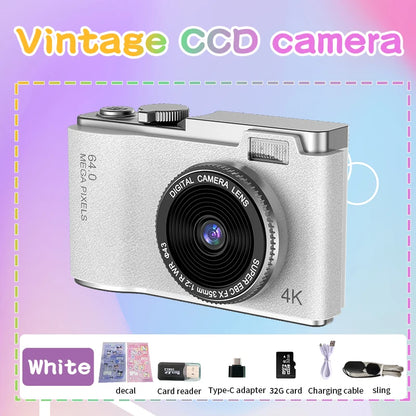 Kid Digital Camera for Children Camcorder Rechargeable Cameras Vlogging Camera 2.4" Rechargeable for Kid Beginner Photography - Universal Market