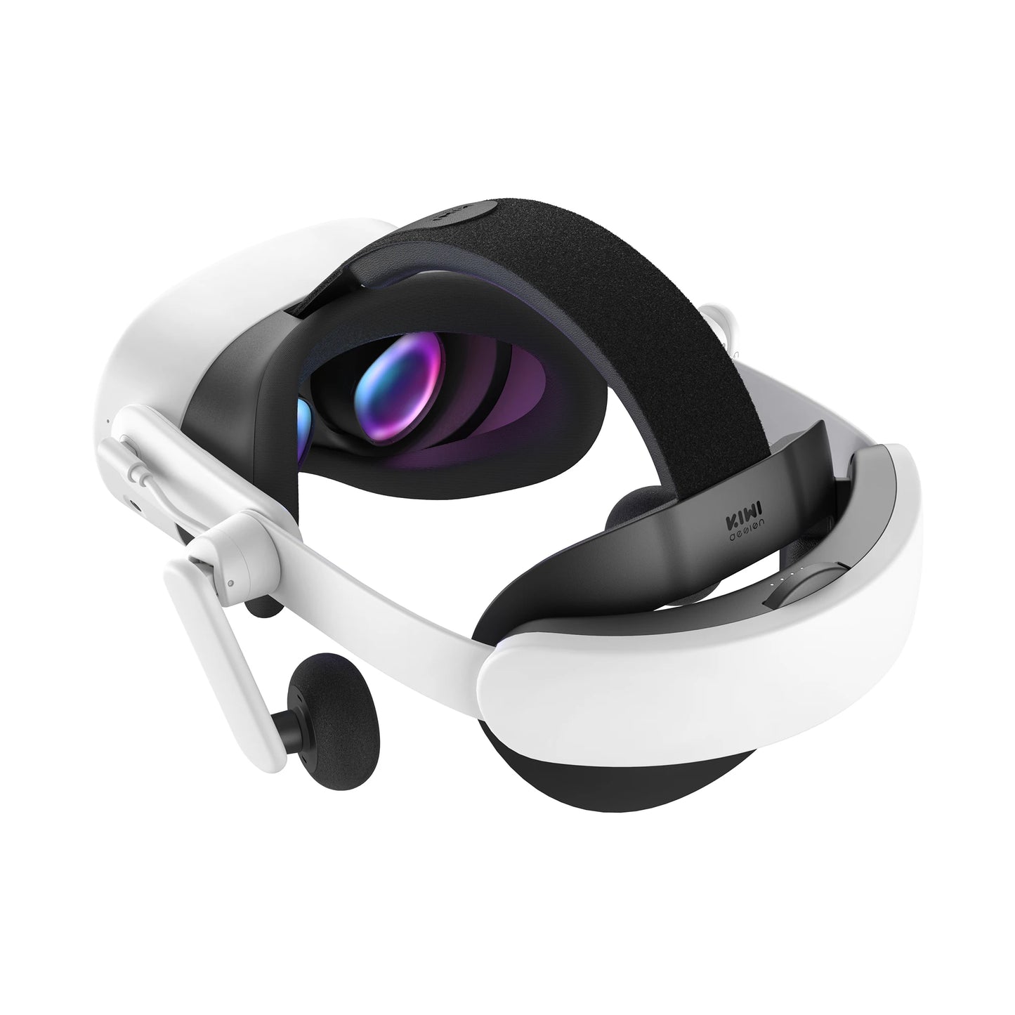 KIWI design Audio Head Strap with Battery for Meta/Oculus Quest 3/3S, K4 Duo DualFast Charging Headset, VR Accessories with Bala