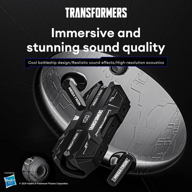 Choice TRANSFORMERS TF-T51 Bluetooth 5.4 TWS Earphones Low Latency Gaming Earbuds Long Endurance HiFi Music Headphones With mic - Universal Market