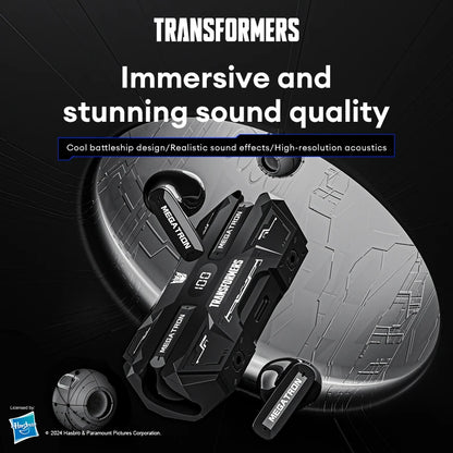 Choice TRANSFORMERS TF-T51 Bluetooth 5.4 TWS Earphones Low Latency Gaming Earbuds Long Endurance HiFi Music Headphones With mic - Universal Market