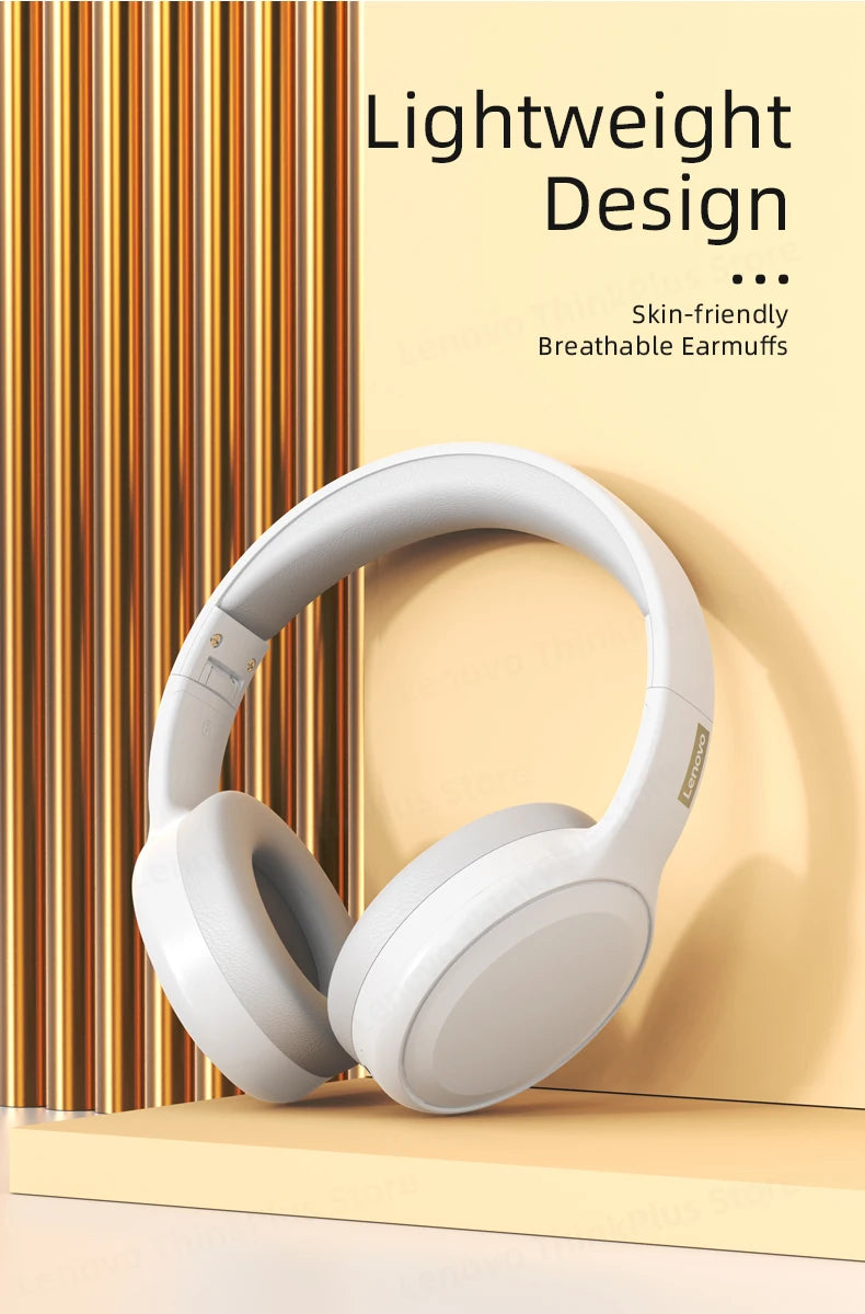 Original Lenovo th30 wireless earphone Bluetooth earphone 5,0 foldable headset sports earphone gaming earphone - Universal Market