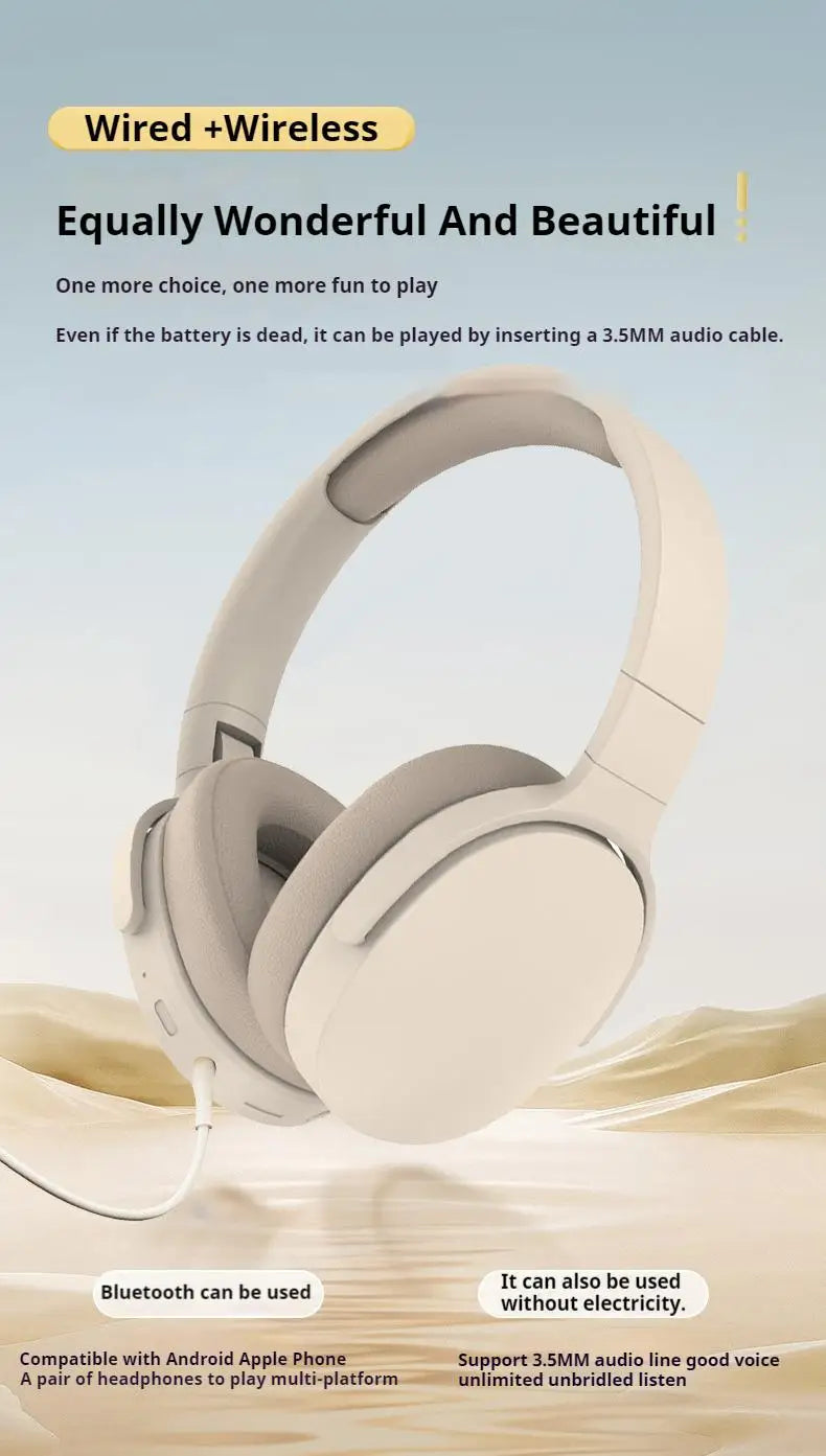 P2961 Wireless Bluetooth 5.3 Headphones Over TWS HIFI Stereo Headset Sports With Earphones Music Player With HD Mic High Quality - Universal Market