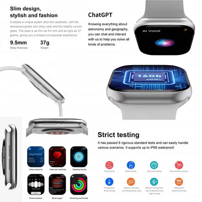 2025 New Series 10 For Apple Watch 10 SmartWatch 16G Memory Music Video NFC Bluetooth Call Waterproof Smartwatch For Android IOS